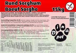 Dinapet Graanvrij, Rund Sorghum Sensitive  100% tarwe en glutenvrij (Natuurlijk koud geperst)